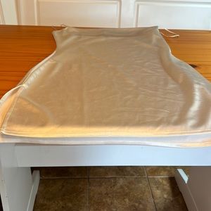 Zaful white satin dress medium with side slits